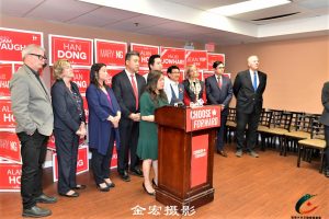 多位自由党候选人召开新闻会指保守党捏造虚假信息误导选民