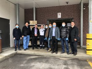 华联总会保加卫国继续行动. 福清商会五天六次捐赠本地医院