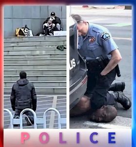 同是警察两样跪.中美之对比