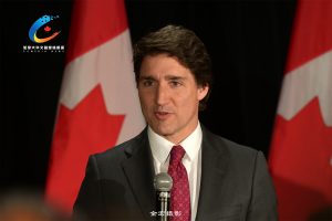 特鲁多总理今天在多伦多向支持者发表讲话