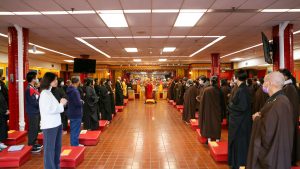 湛山精舍启建楞严三共修法会 诵持楞严咒祈盼世界和平