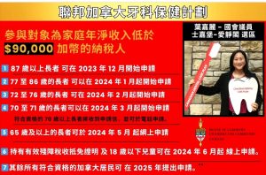叶嘉丽国会议员公布新【联邦加拿大牙科保健计划】
