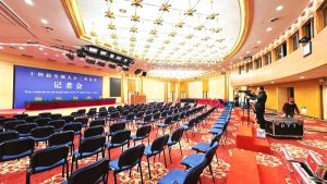 中国两会新闻中心启用.外媒高度关注