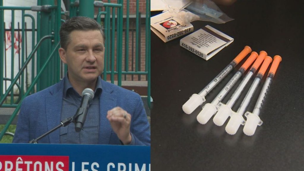 点击播放视频:“Poilievre 誓言关闭一些受监督的吸毒场所”