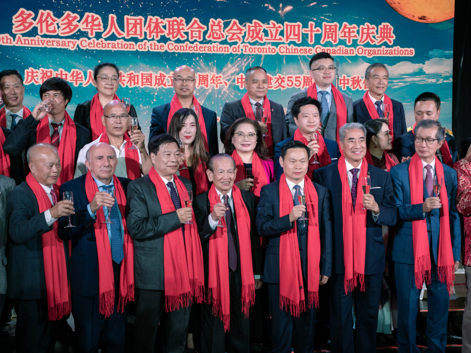 华联总会40周年暨中华人民共和国成立76周年、加中建交55周年庆典 与中秋晚会隆重举行
