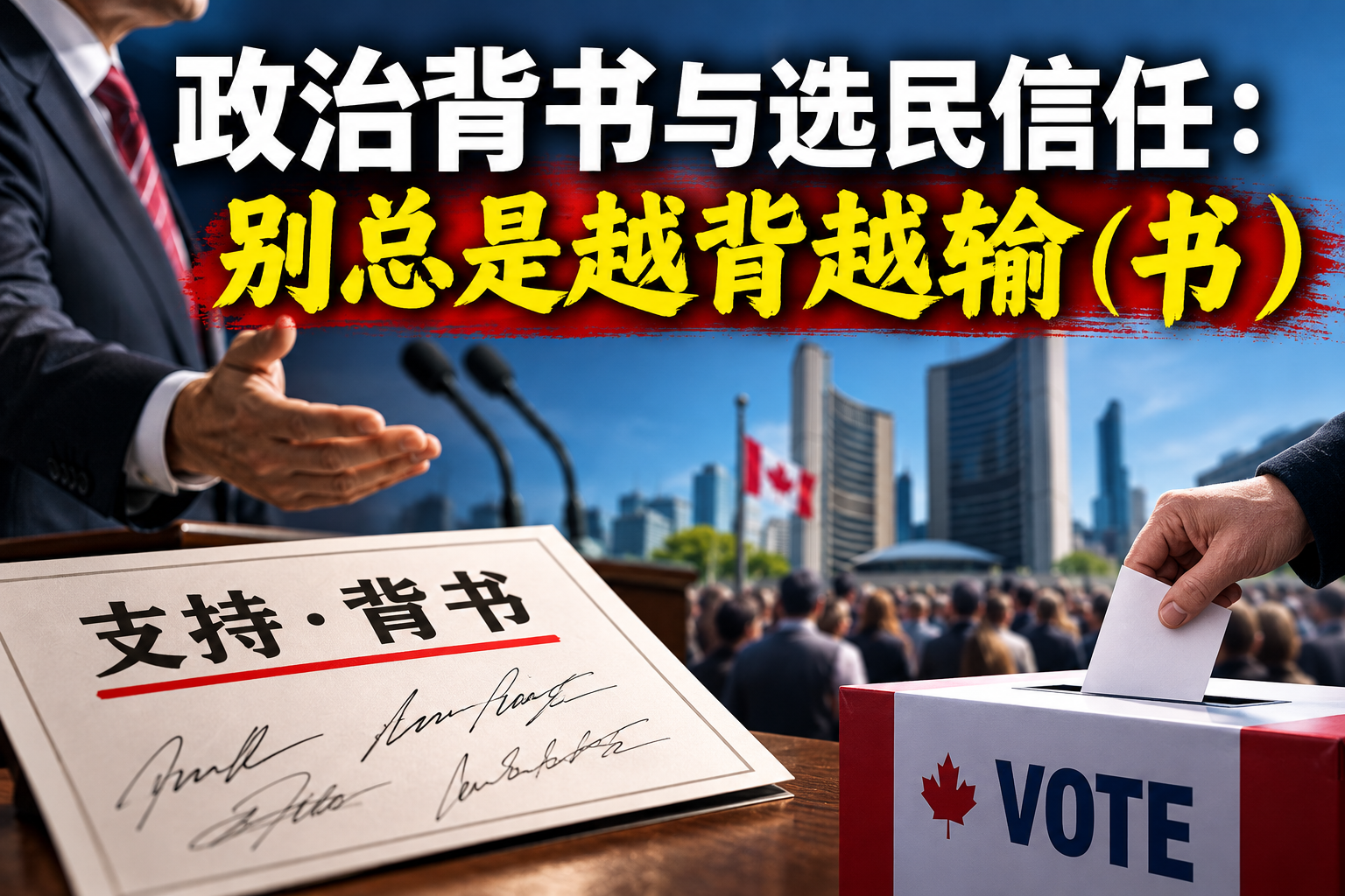政治背书与选民信任：别总是越背越输（书）