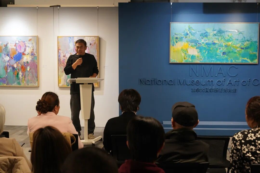 《神漾自在》吕建国个人画展多伦多现场(8)