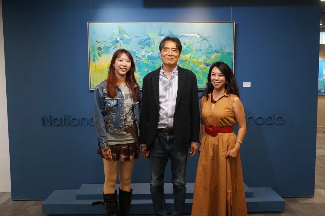 《神漾自在》吕建国个人画展多伦多现场(29)